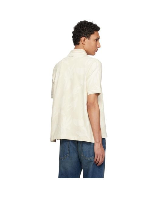 Paul Smith White Jacquard Shirt for men
