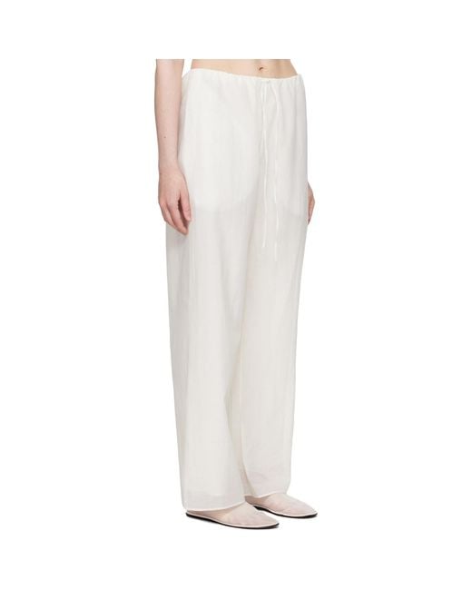 Ruohan White Rae Trousers