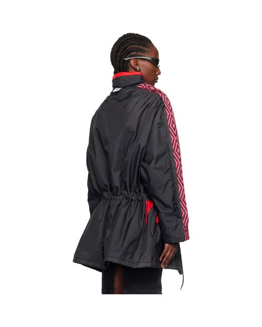 PROTOTYPES Red Outline Coach Parka