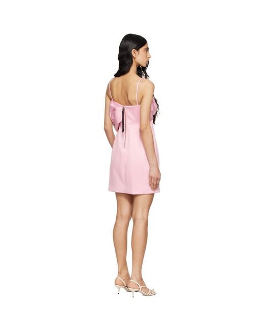 Marc Jacobs Pink Satin 'Pop J Marc' Bow Minidress