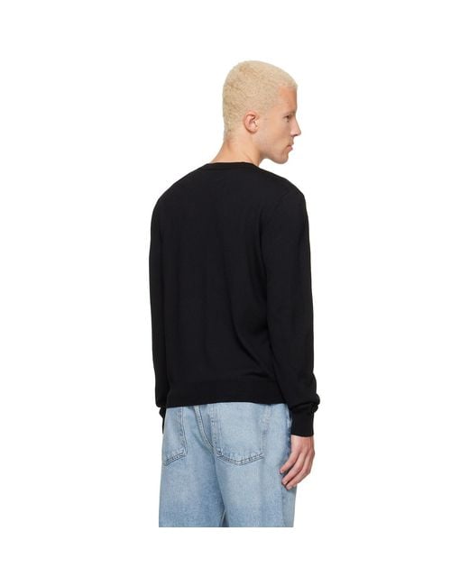 A.P.C. Black Matthieu Wool Sweater for men