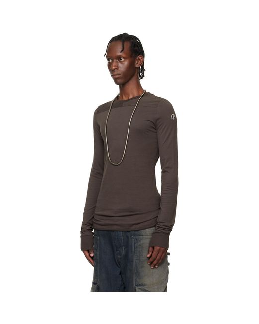 Rick Owens Black Moncler + Girder Ls T-Shirt for men