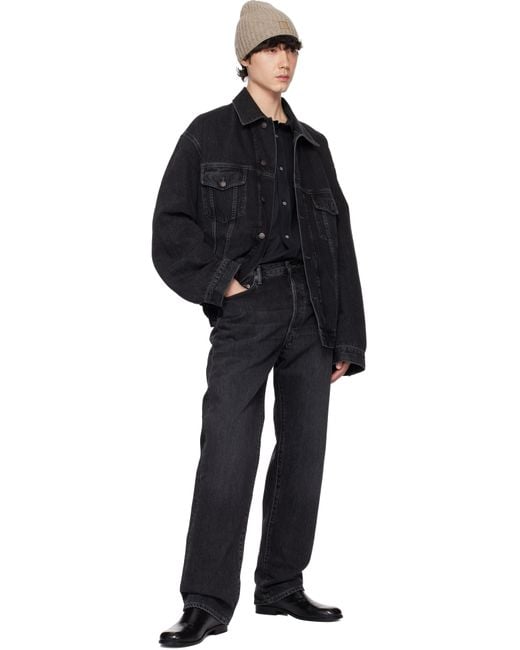 Acne Black Loose-Fit 1999M Jeans for men