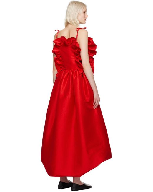 Kika Vargas Red Ssense Exclusive Ramya Maxi Dress