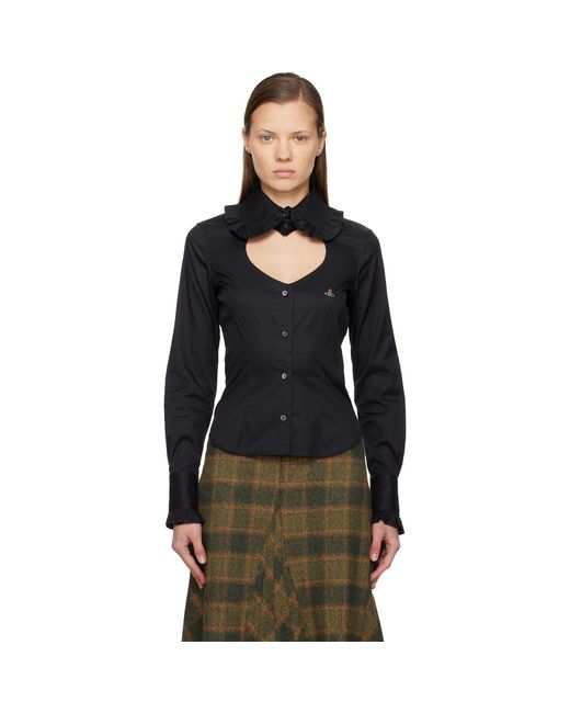 Vivienne Westwood Black Toulouse Frill Shirt