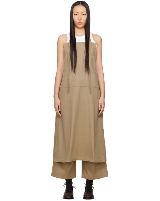 Y's Yohji Yamamoto Black Overall Maxi Dress