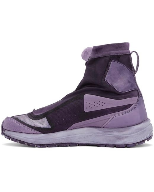 Boris Bidjan Saberi 11 Purple Salomon Edition Bamba 2 High Sneakers for men