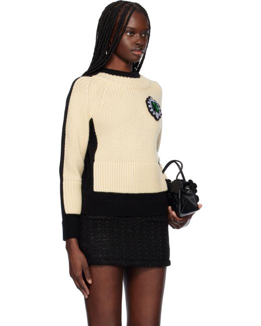 Marc Jacobs Black Off- Trompe L'Oeil Sweater