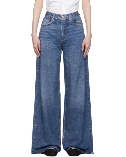 Ragbone pantalon ample sofie bleu en miramar Rag & Bone en coloris Blue