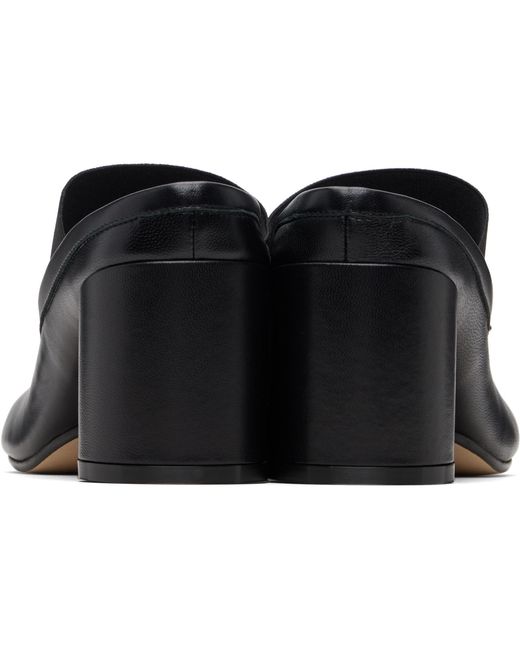 MM6 by Maison Margiela Black Anatomic Numeric Sandal Heels