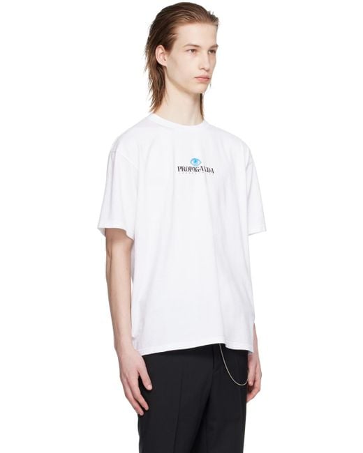 Undercover White Printed T-shirt for men