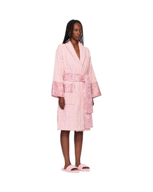 Versace Pink 'I Heart Baroque' Bathrobe