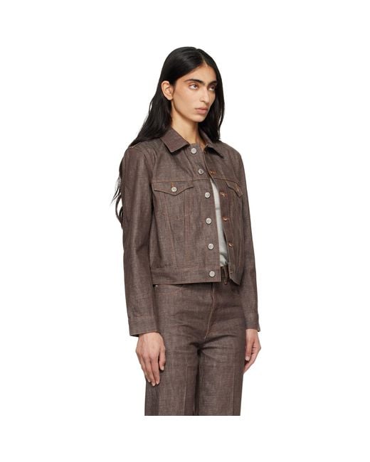 A.P.C. Brown Dion Denim Jacket