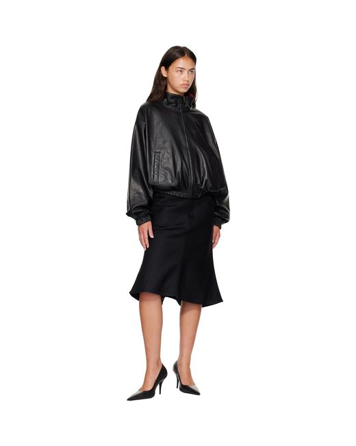 Balenciaga Black Tracksuit Reversible Lambskin Jacket