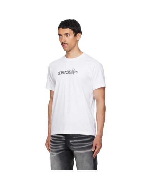 Off-White c/o Virgil Abloh White Heraldic Arrow Slim T-Shirt for men