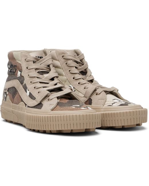 (w)taps Black Vans & Oamc Edition Sk8-Hi Gl Lug Sneakers for men