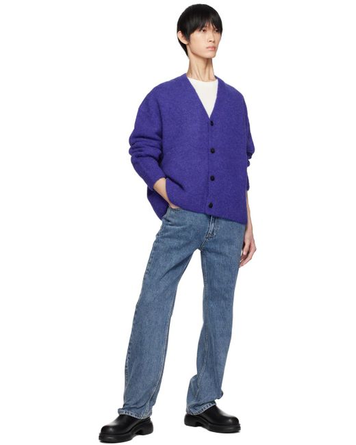 Wooyoungmi Blue Button Cardigan for men