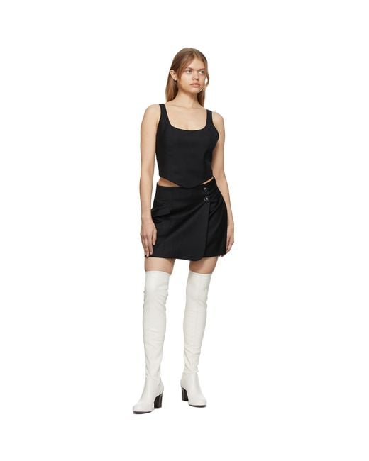 Anna Quan Black Ssense Exclusive Maya Tank Top