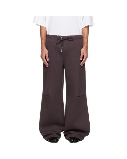 Jean Paul Gaultier Brown 'The Embossed Gaultier' Lounge Pants for men