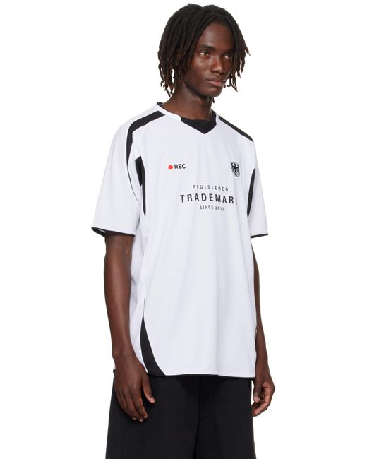 Vetements Black 'Trademark' Football Jersey for men
