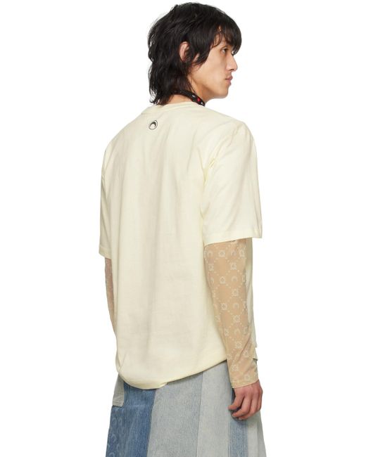 MARINE SERRE Multicolor Off-white Graphic T-shirt for men