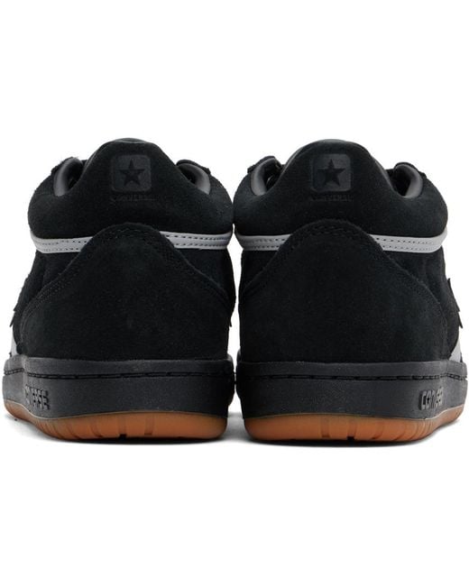 Converse Black Suede Mid-Top Sneakers for men