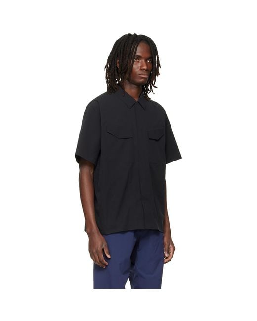 Veilance Black Field S/S Shirt for men
