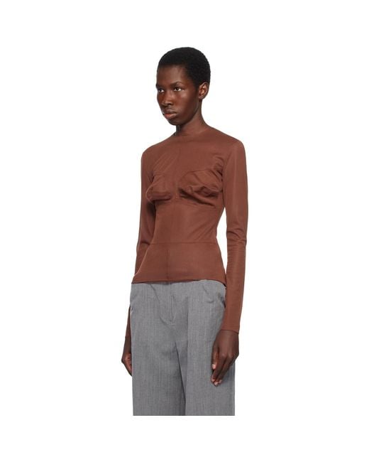 Pushbutton Brown Dummy Shaped Mesh Top