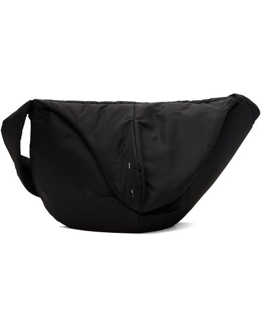 HELIOT EMIL Black Amorphous Crossbody Bag for men