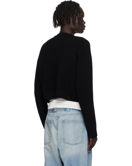 Vetements Black Fancy Button Mini Cardigan for men