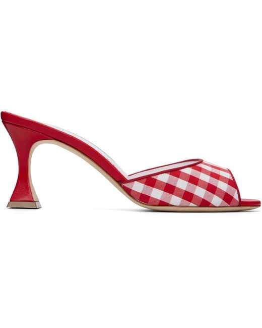 Manolo Blahnik Red Jadara Heeled Sandals
