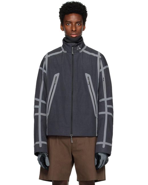 Roa Black Taped Seam Jacket for men