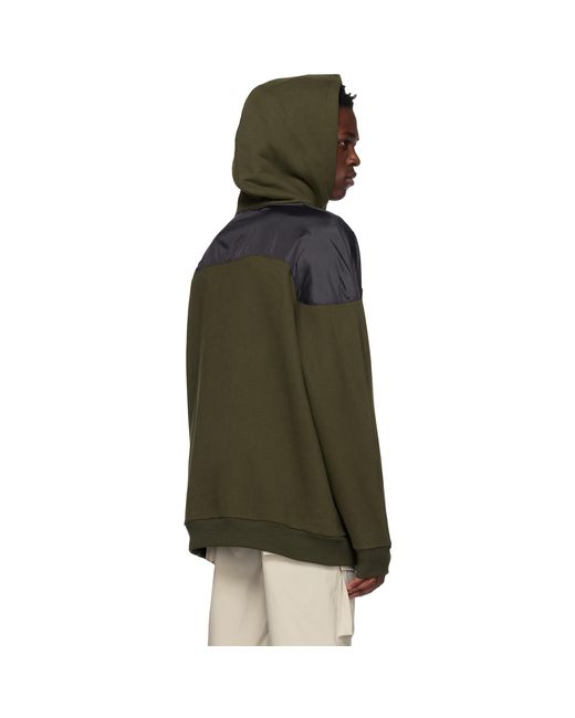 Uncertain Factor Green Khaki Glax Hoodie for men