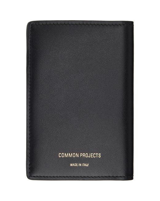 Common Projects Black Folio Wallet for men
