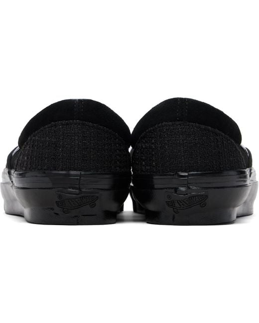 Vans Black Premium Classic Slip-On Sneakers for men