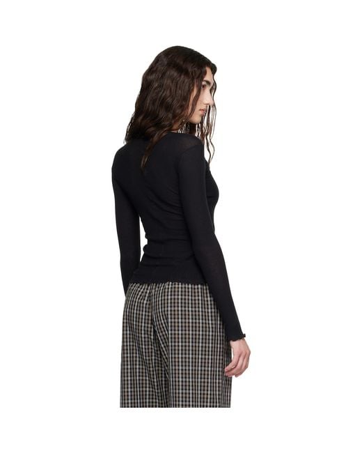 Baserange Black Pama Long Sleeve T-Shirt