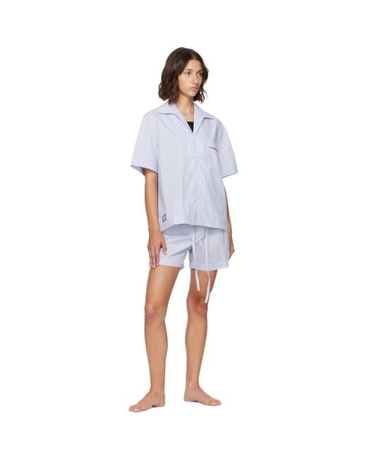 Entire studios Blue S/S Pyjama Shirt