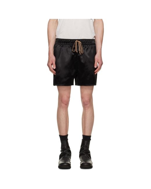 JKEEFER Black Rollins Runner Shorts for men