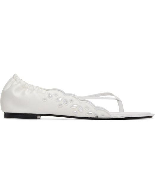Jacquemus Black 'The Flat' Sandals