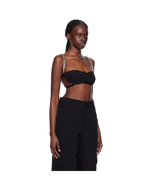 Gcds Black Chain Bra