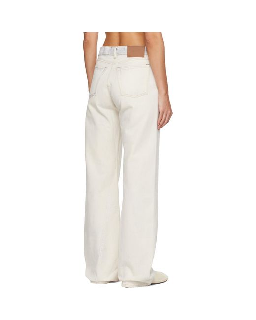 Our Legacy White Off- Wata Cut Jeans