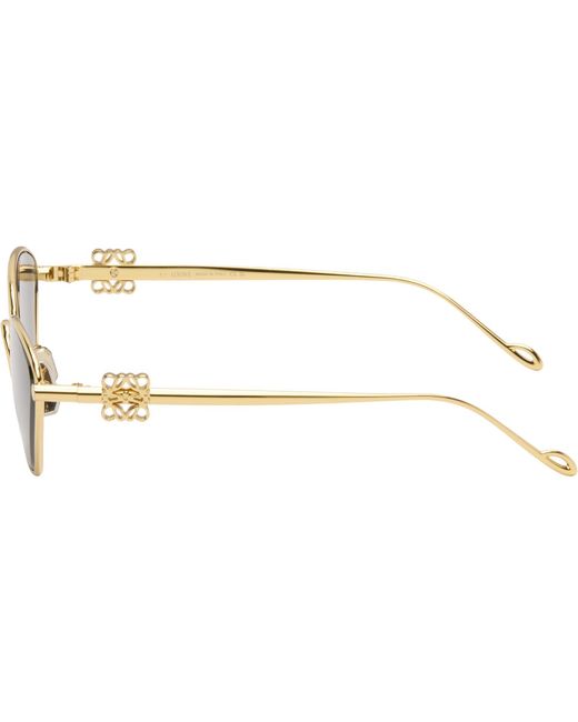 Loewe Gray Anagram Hexagonal Sunglasses