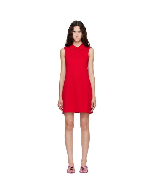 Flore Flore Red Lauren Polo Minidress