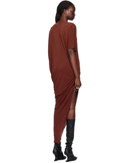 Robe longue bourgogne - edfu Rick Owens en coloris Black