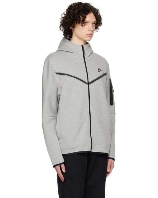 Nike Gray Sportswear Tech Hoodie for men