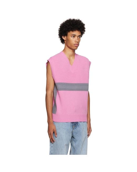 Eytys Multicolor Ssense Exclusive Pink Mane Vest for men