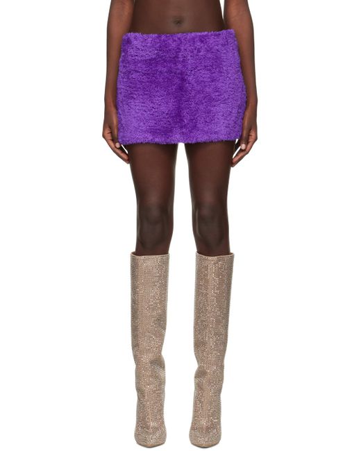Sinead Gorey Purple Zip Miniskirt