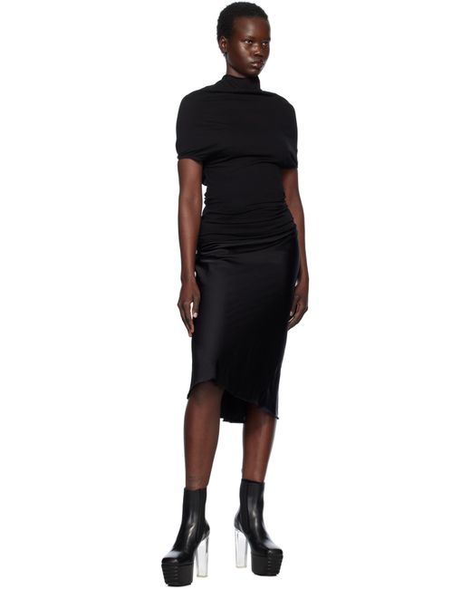 Rick Owens ブラック Hollywood Shroud ジャージ トップス Black