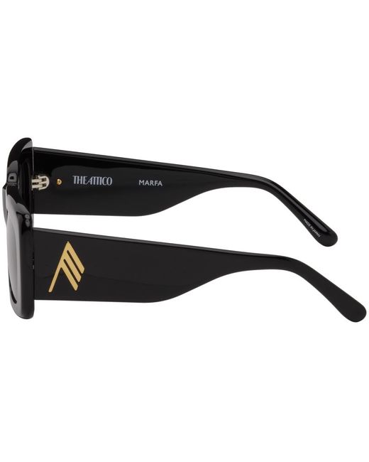 The Attico Black Linda Farrow Edition Marfa Sunglasses