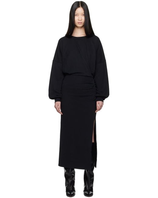 Isabel Marant Black Salomon Midi Dress